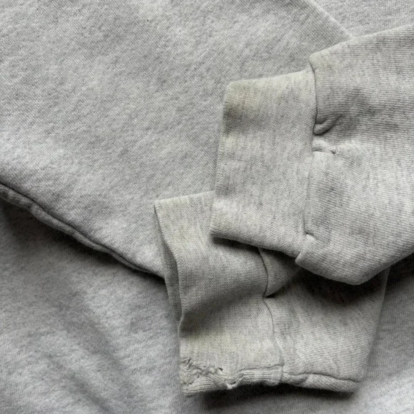 Vtg Notre Dame Crewneck Sweatshirt Large Heather Grey Fighting Irish Preppy - Picture 8 of 8